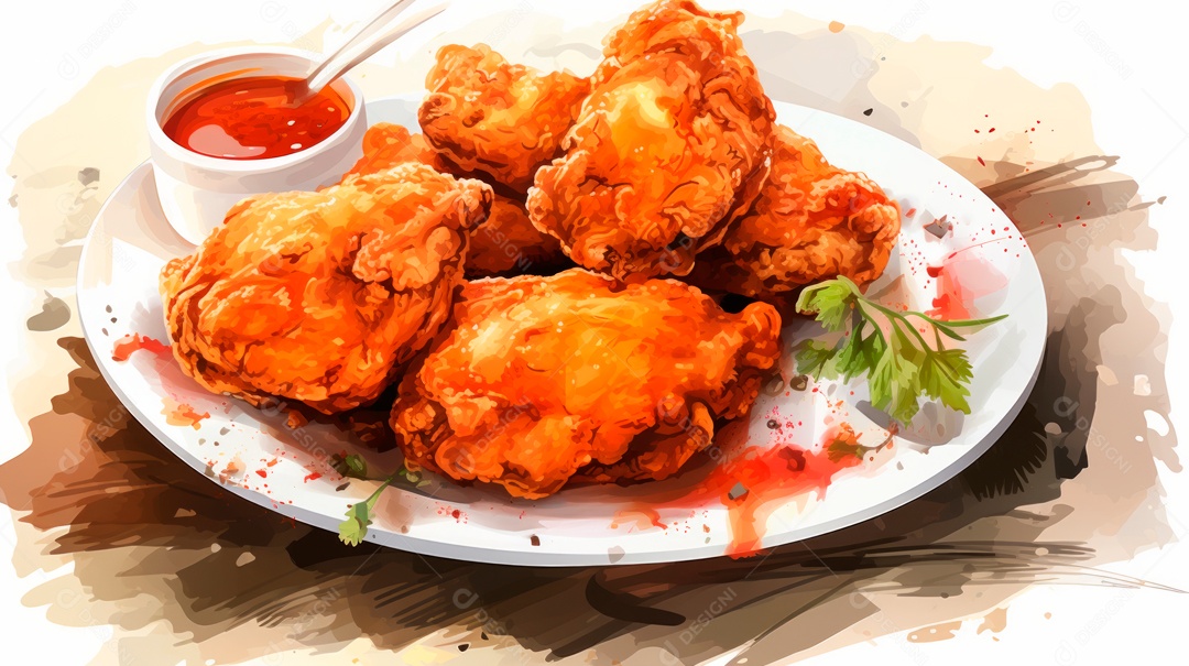 Dia Internacional do Frango Frito, 6 de julho Generative.