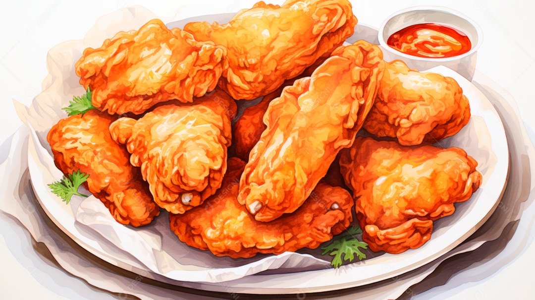 Dia Internacional do Frango Frito, 6 de julho Generative.