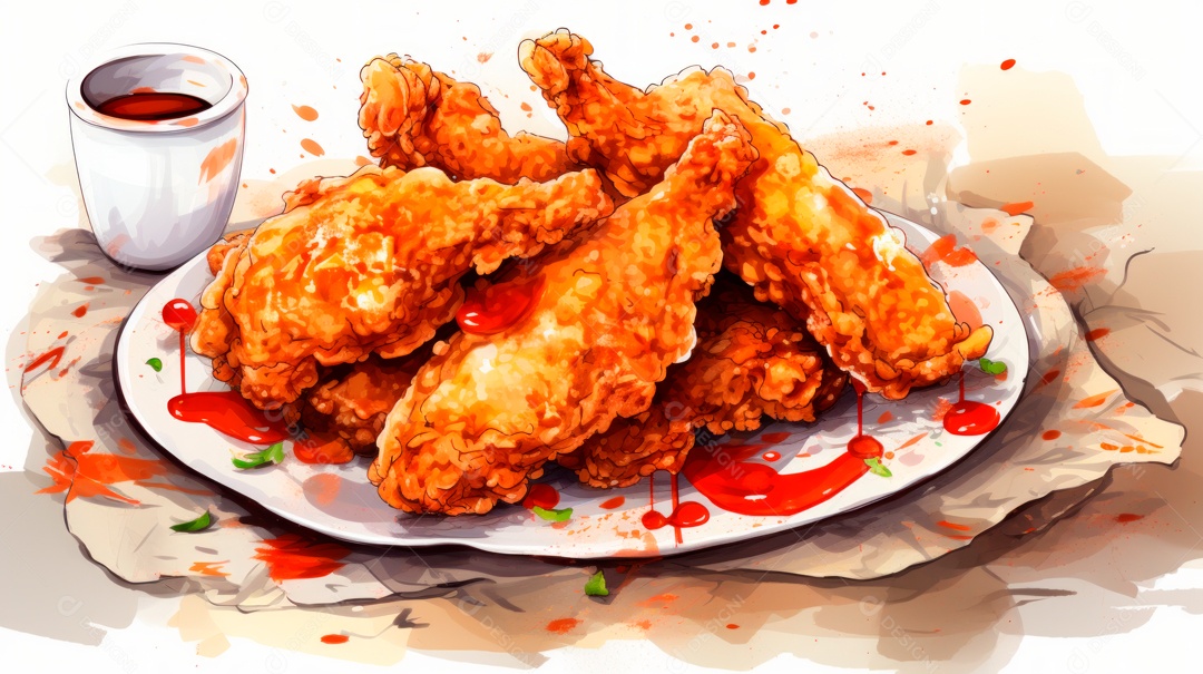 Dia Internacional do Frango Frito, 6 de julho Generative.