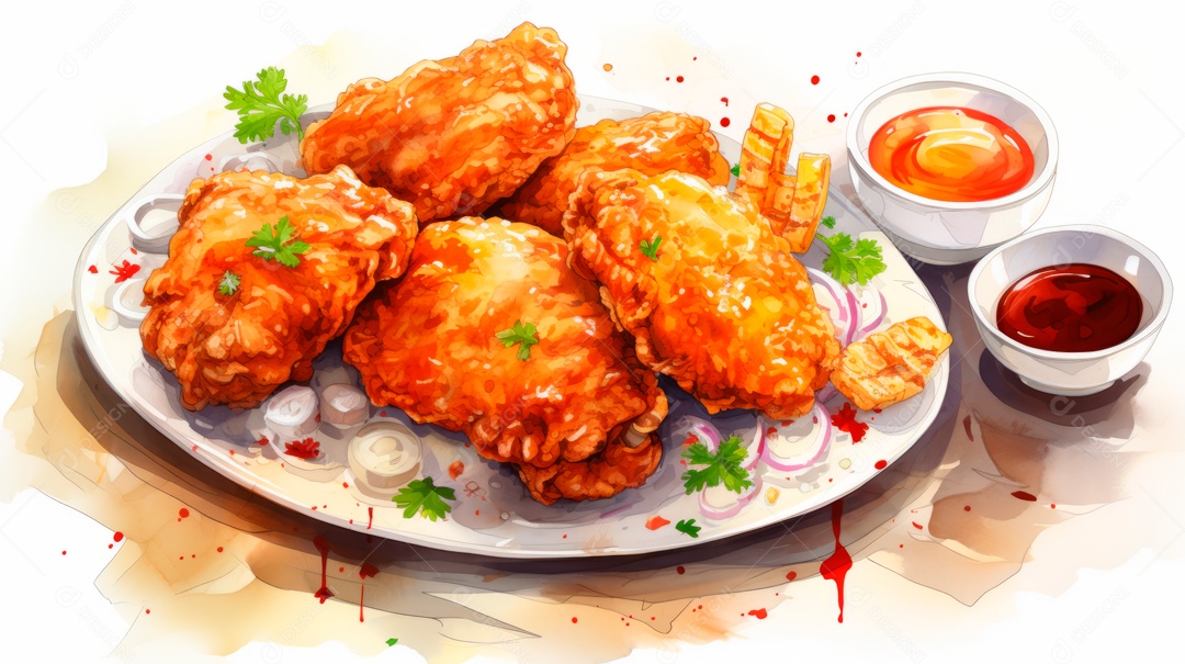 Dia Internacional do Frango Frito, 6 de julho Generative.