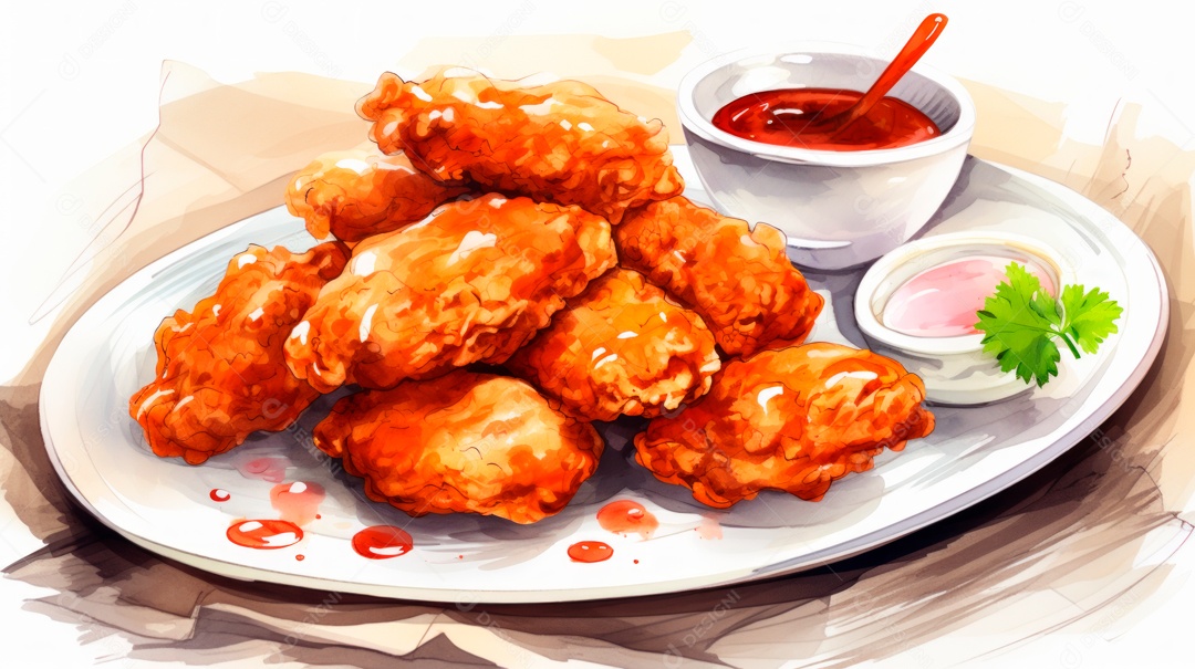 Dia Internacional do Frango Frito, 6 de julho Generative.