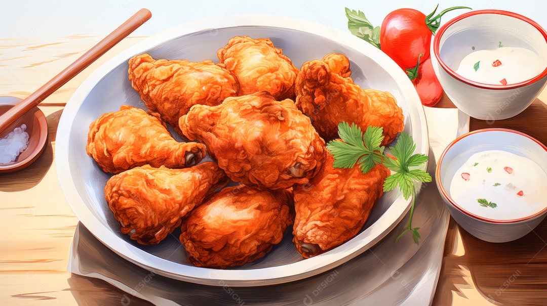 Dia Internacional do Frango Frito, 6 de julho Generative.