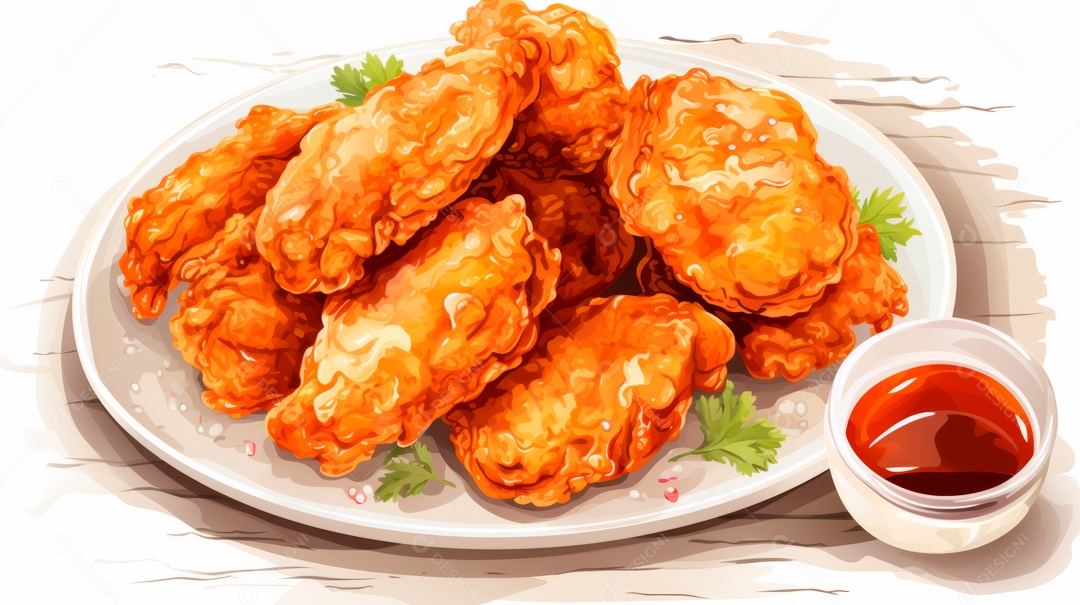 Dia Internacional do Frango Frito, 6 de julho Generative.