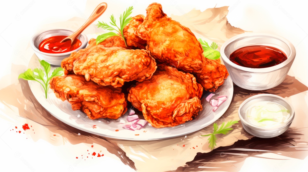 Dia Internacional do Frango Frito, 6 de julho Generative.