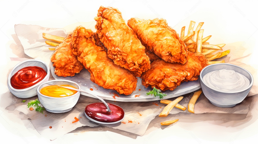 Dia Internacional do Frango Frito, 6 de julho Generative.