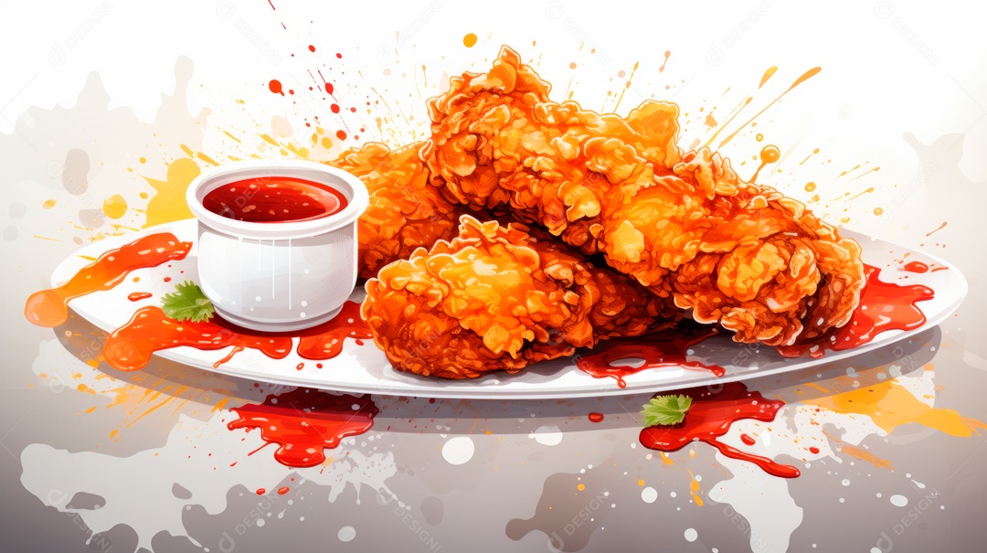 Dia Internacional do Frango Frito, 6 de julho Generative.