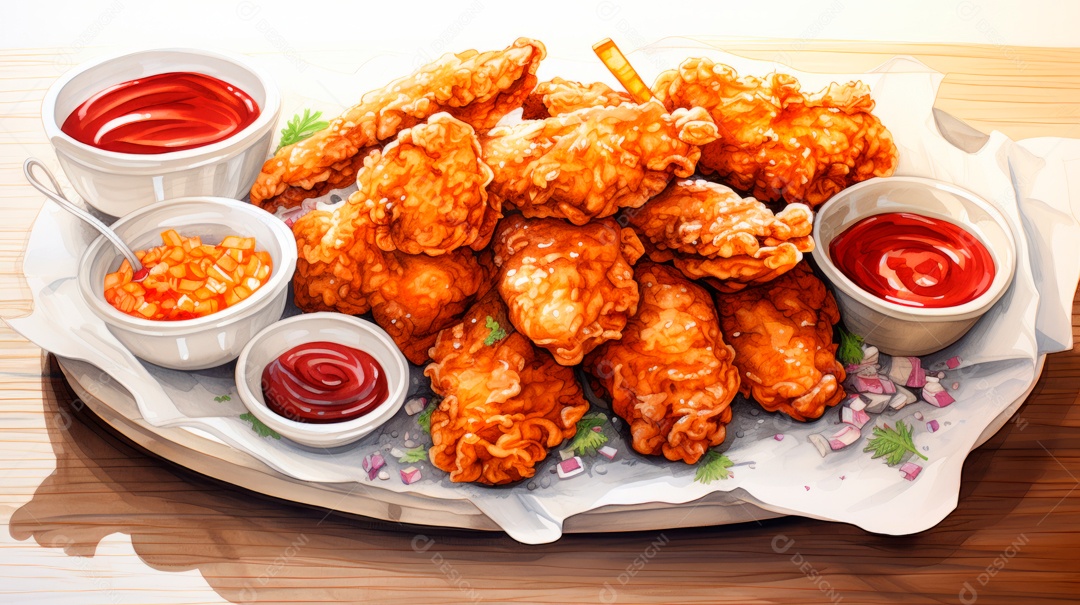 Dia Internacional do Frango Frito, 6 de julho Generative.