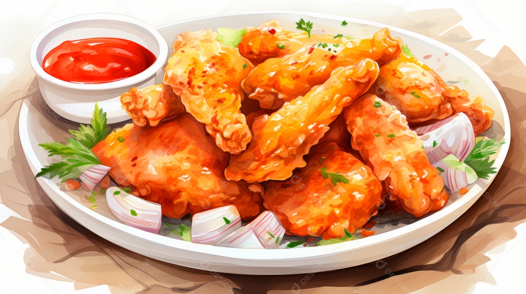 Dia Internacional do Frango Frito, 6 de julho Generative.