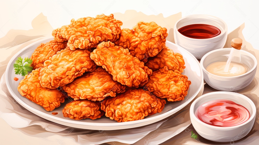 Dia Internacional do Frango Frito, 6 de julho Generative.