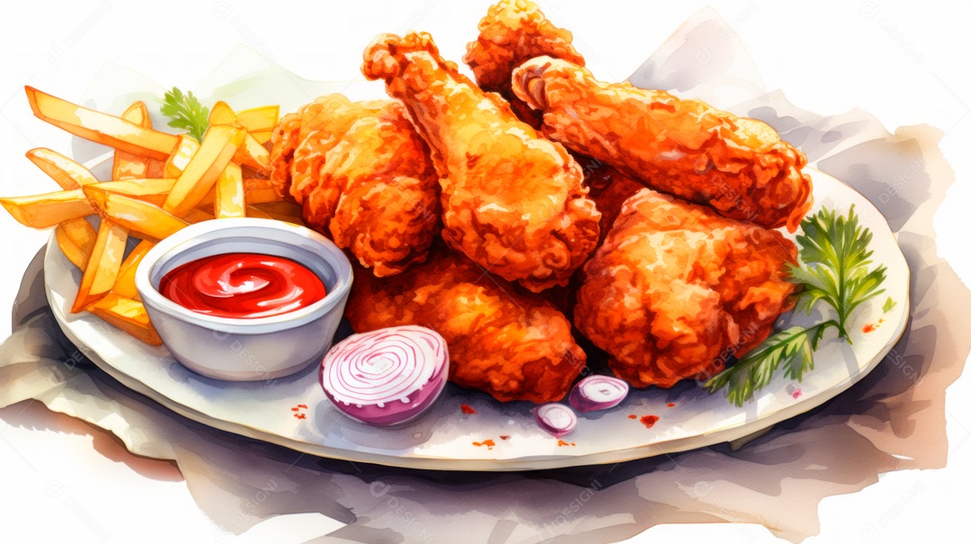 Dia Internacional do Frango Frito, 6 de julho Generative.