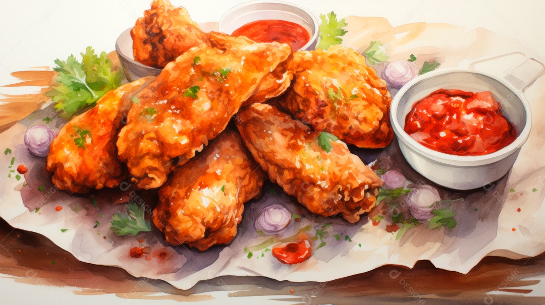 Dia Internacional do Frango Frito, 6 de julho Generative.