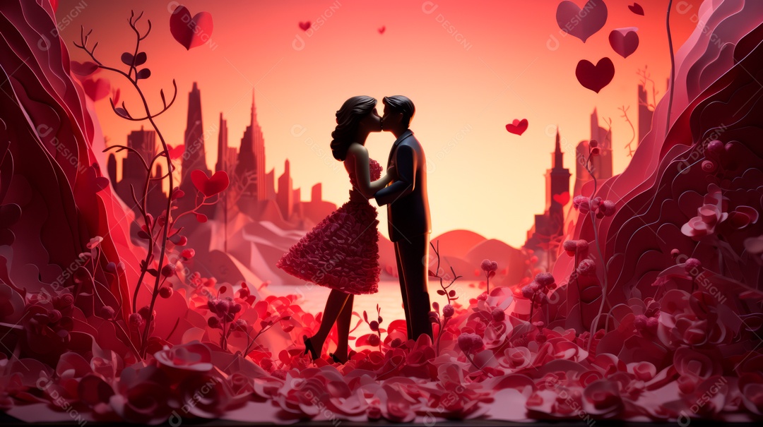 Dia Internacional do Beijo, 6 de julho IA generativa.