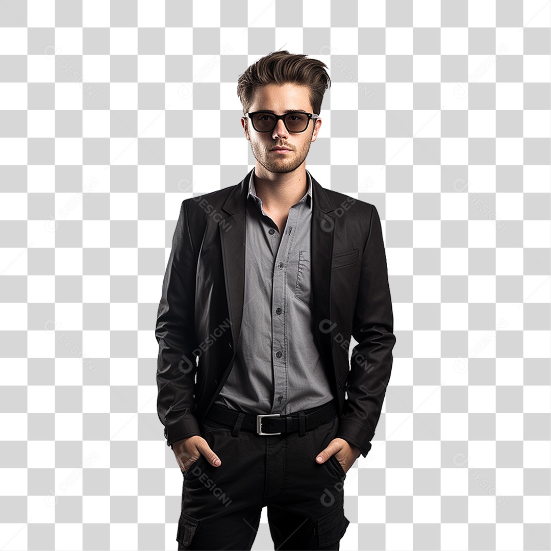 Homem Estiloso Roupas Modas PNG Transparente