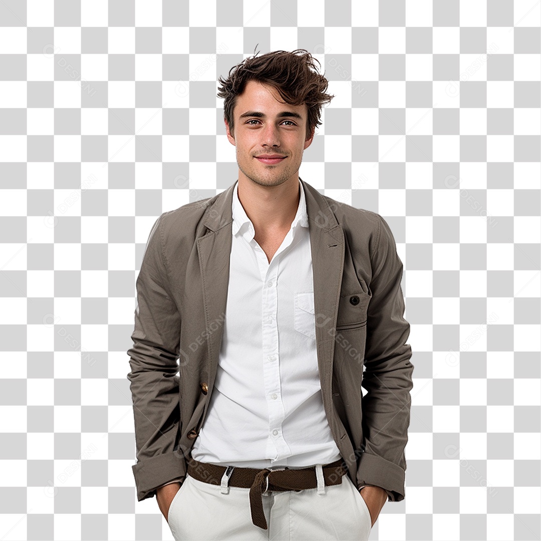 Homem Estiloso Roupas Modas PNG Transparente