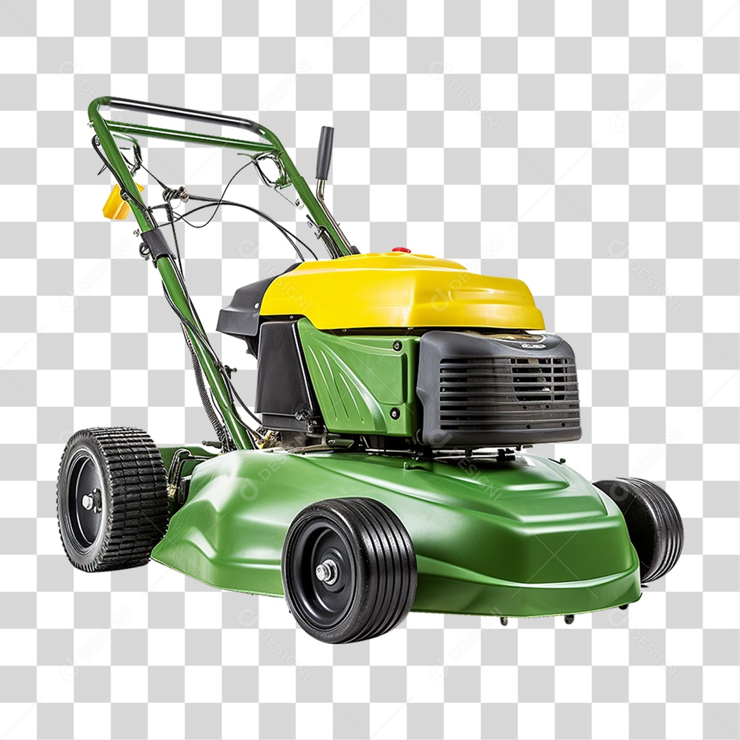 Elemento 3D Cortador de Grama PNG Transparente