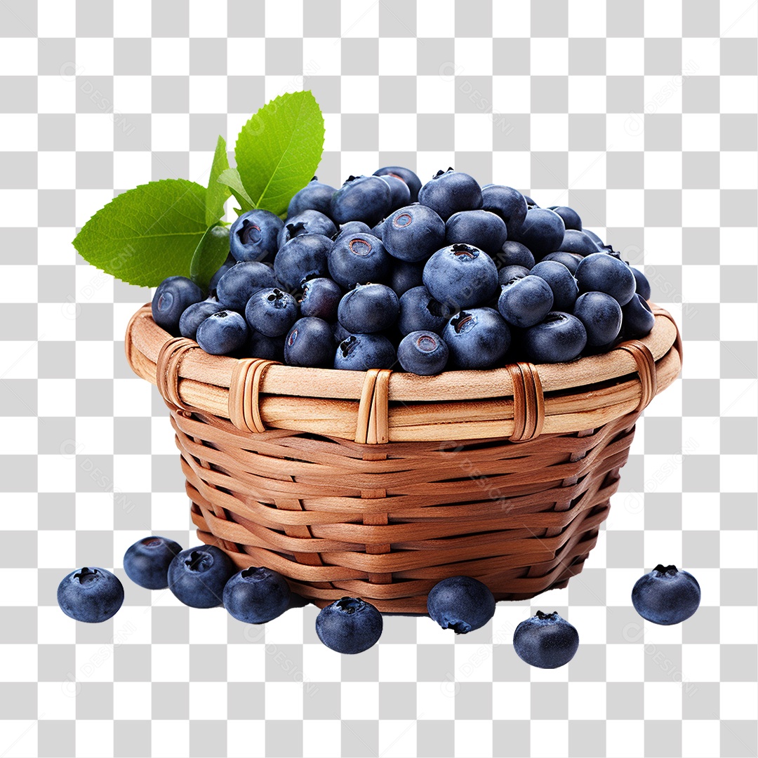 Frutas Mirtilos PNG Transparente