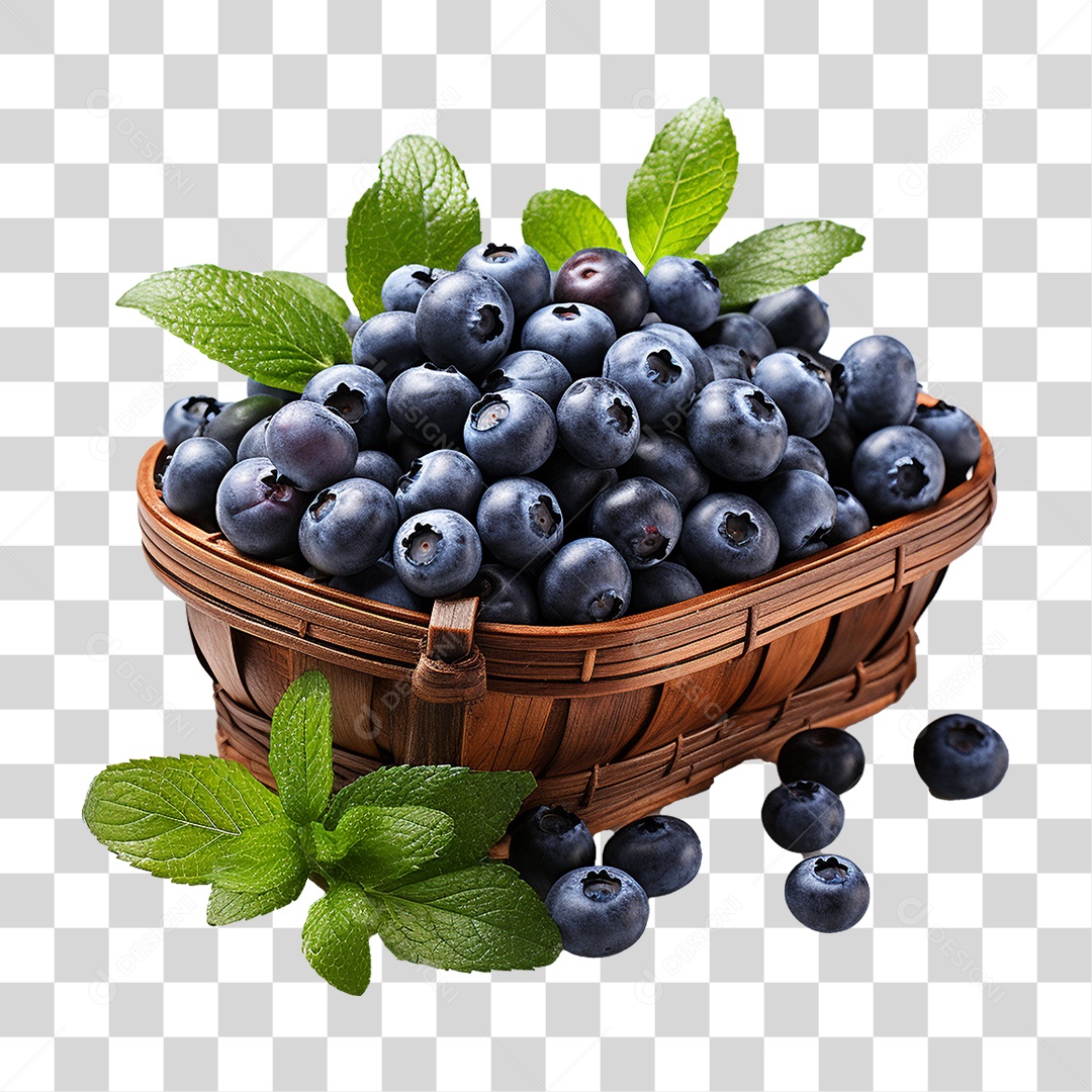 Frutas Mirtilos PNG Transparente