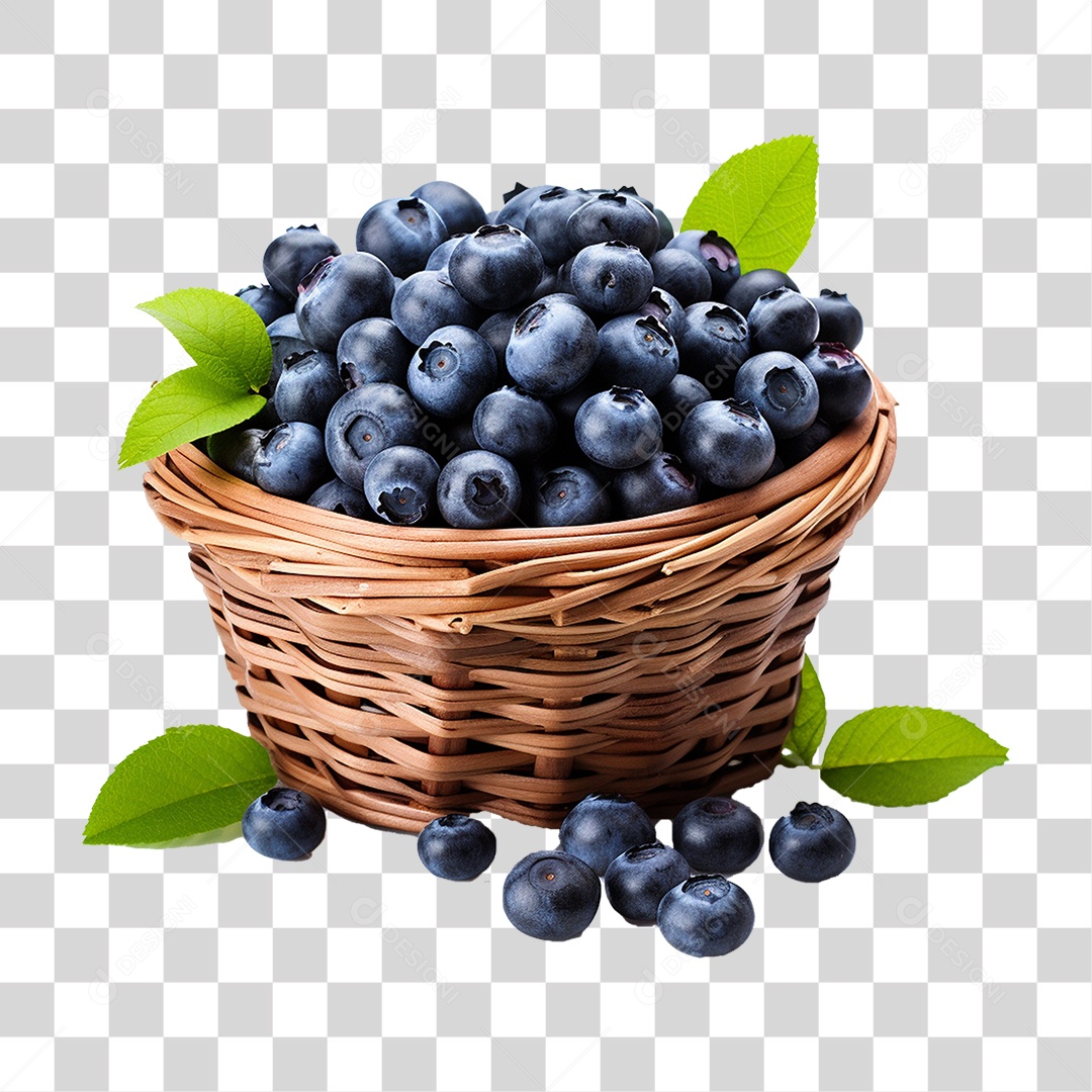 Frutas Mirtilos PNG Transparente