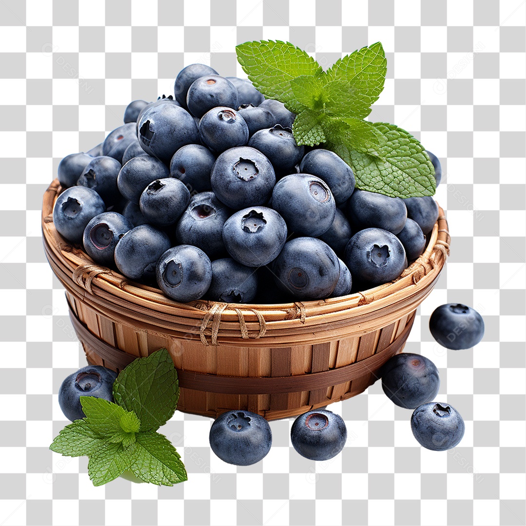 Frutas Mirtilos PNG Transparente