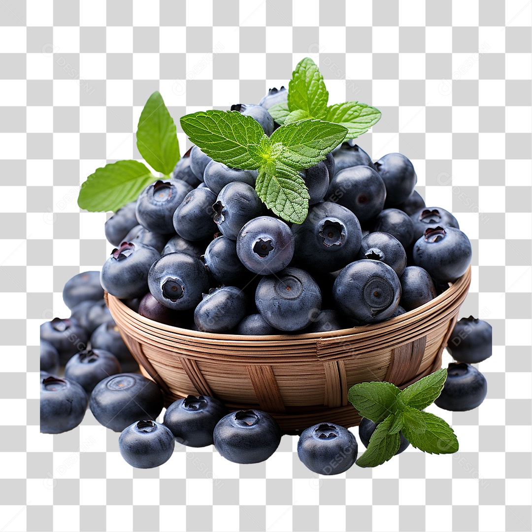 Frutas Mirtilos PNG Transparente