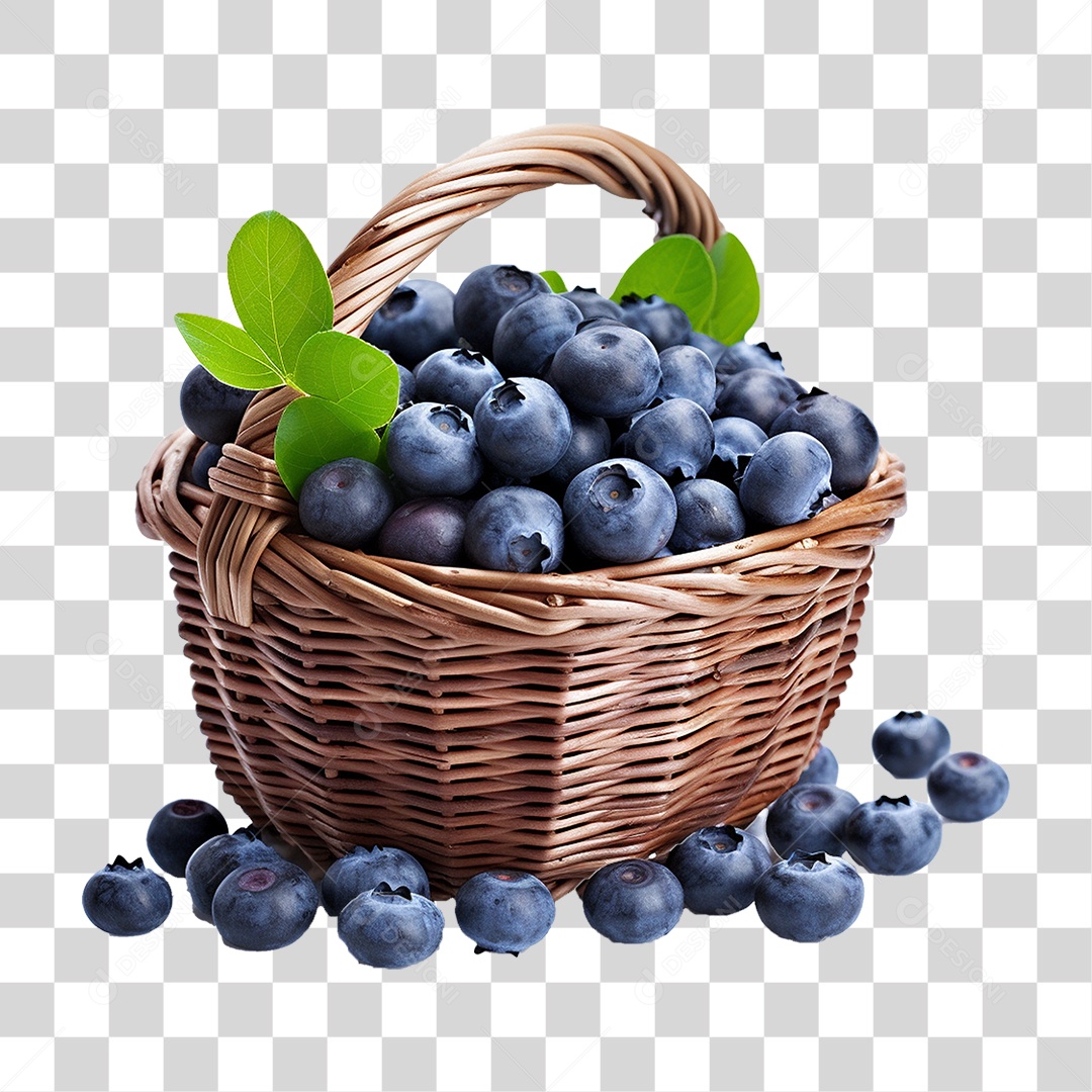 Frutas Mirtilos PNG Transparente