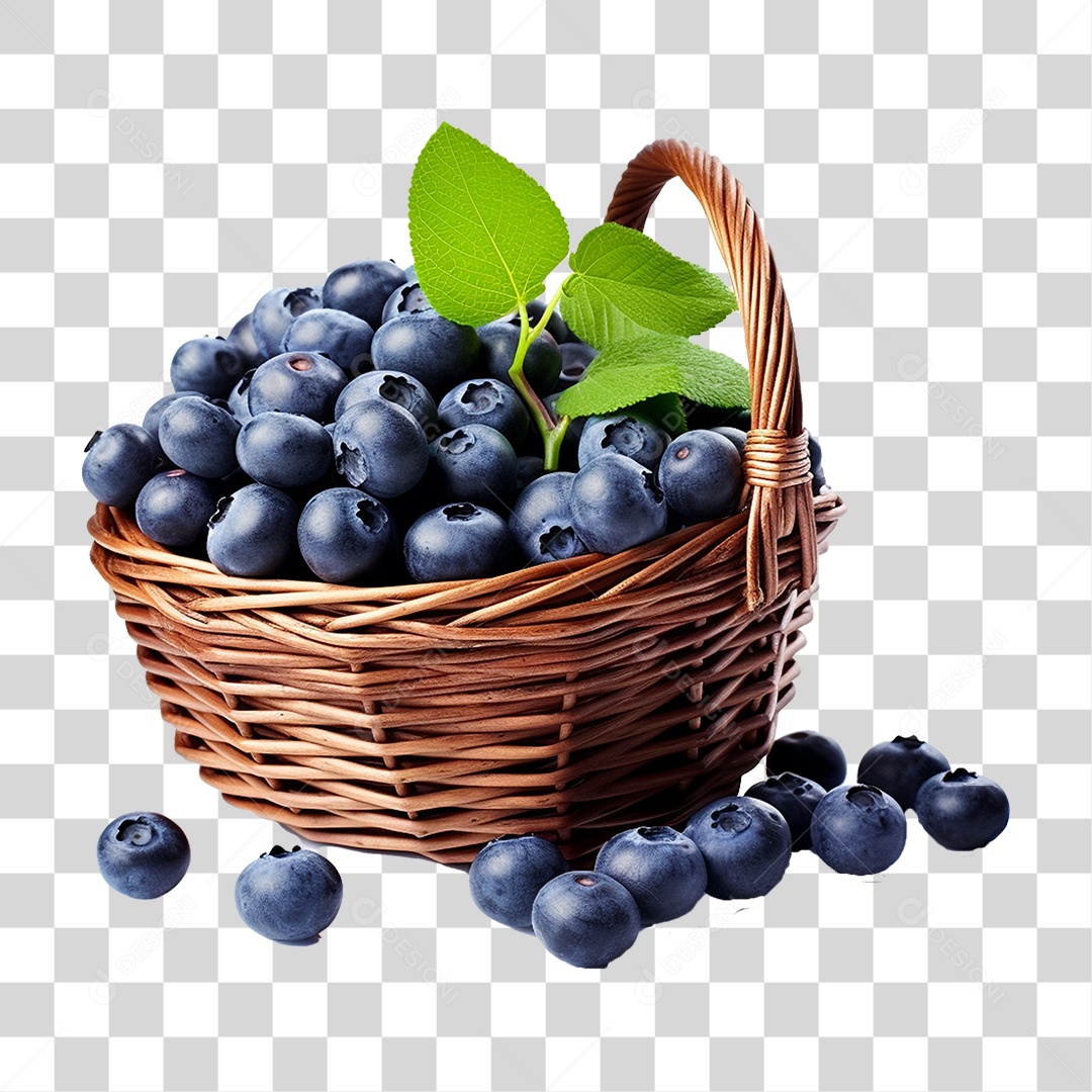 Frutas Mirtilos PNG Transparente