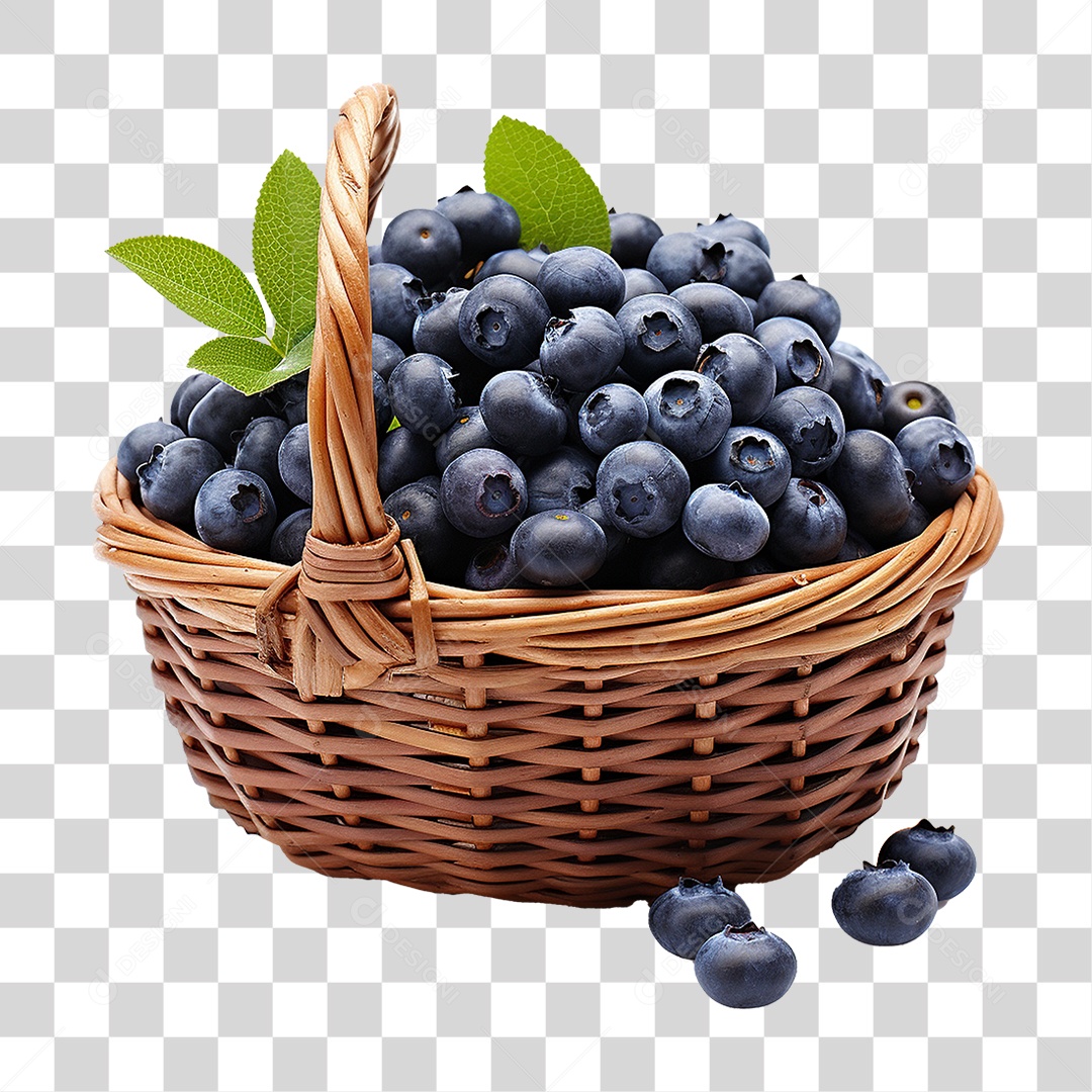 Frutas Mirtilos PNG Transparente