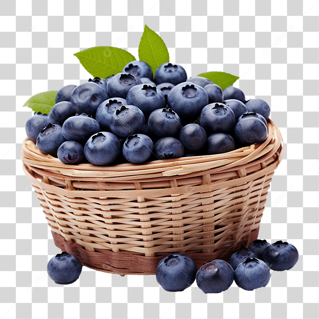 Frutas Mirtilos PNG Transparente