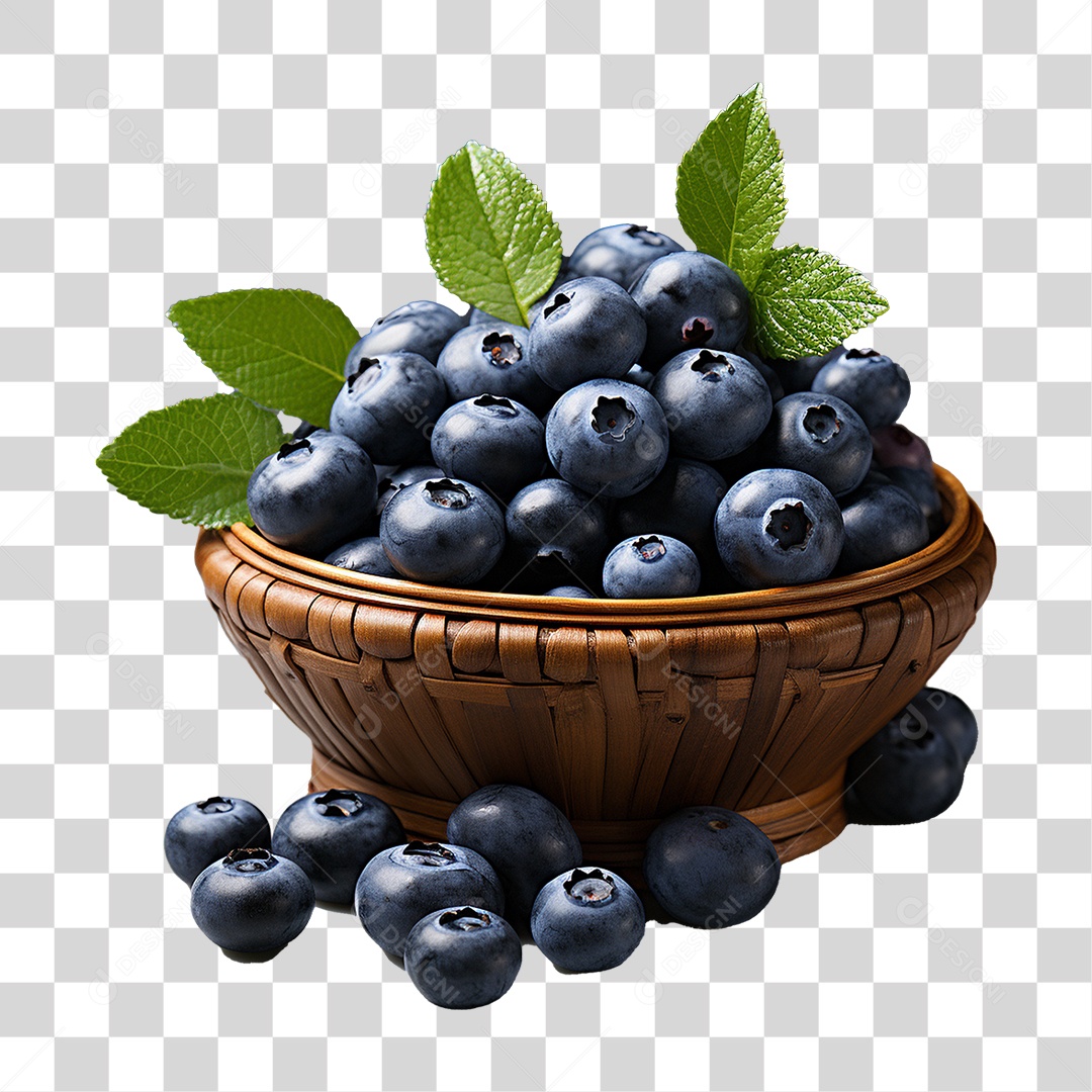 Frutas Mirtilos PNG Transparente