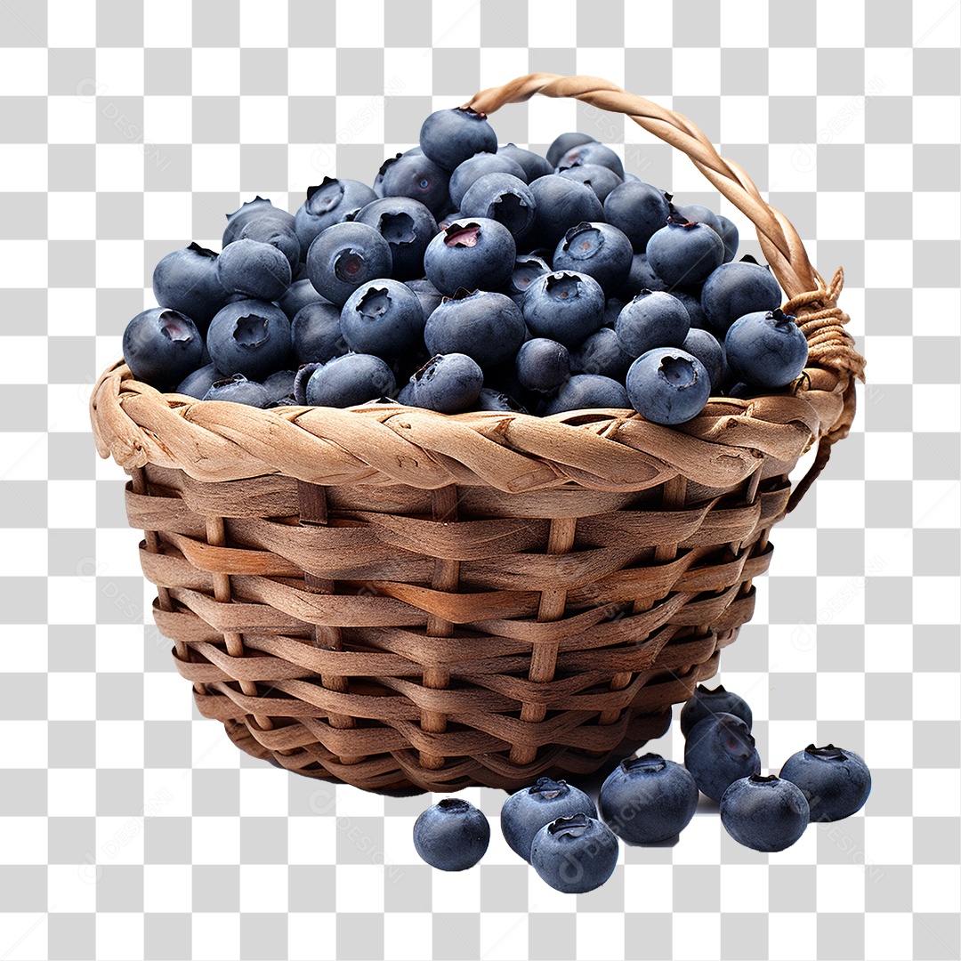 Frutas Mirtilos PNG Transparente