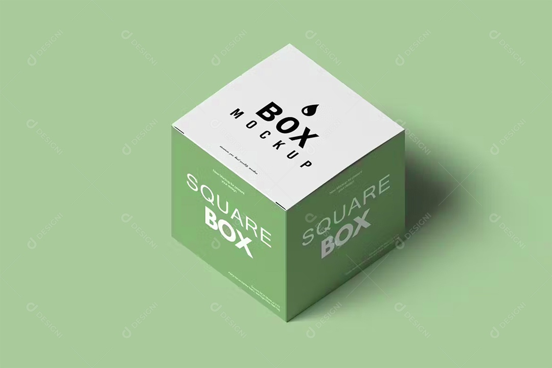 Caixa De Square Mockup PSD Editável