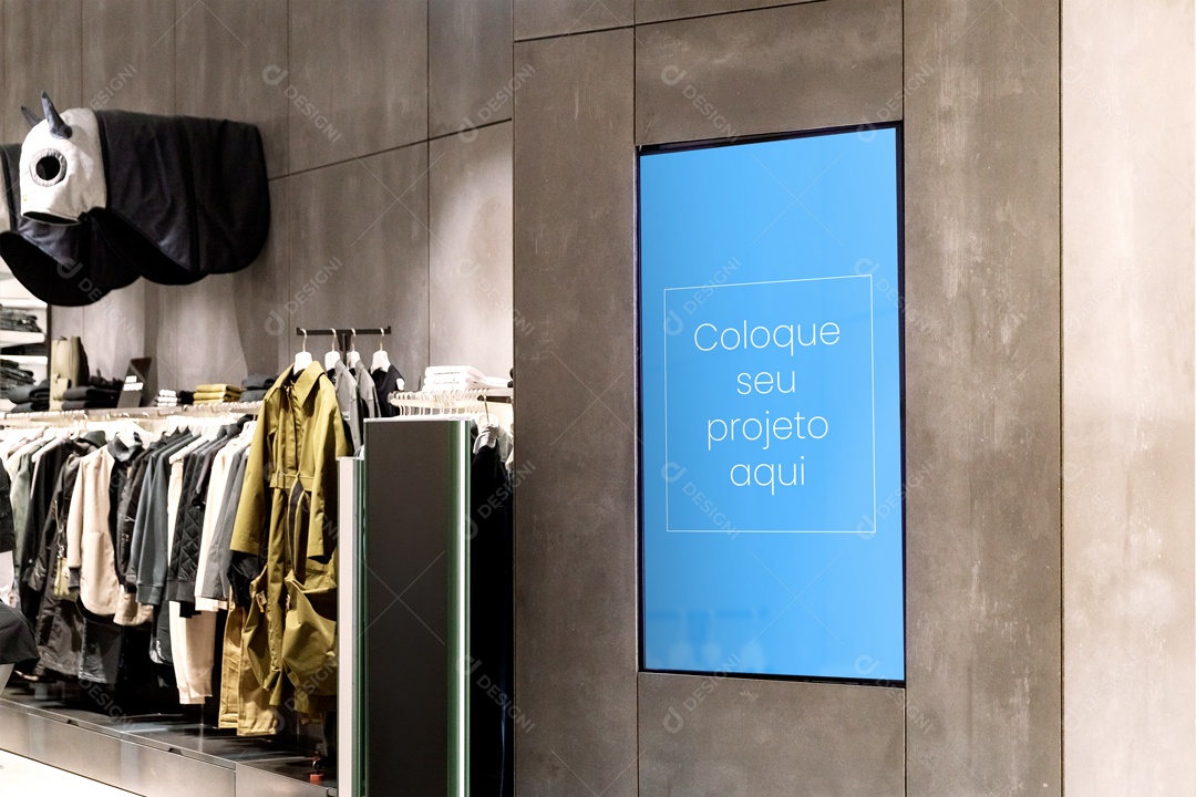 Mockup Loja Seu Projeto PSD Editável