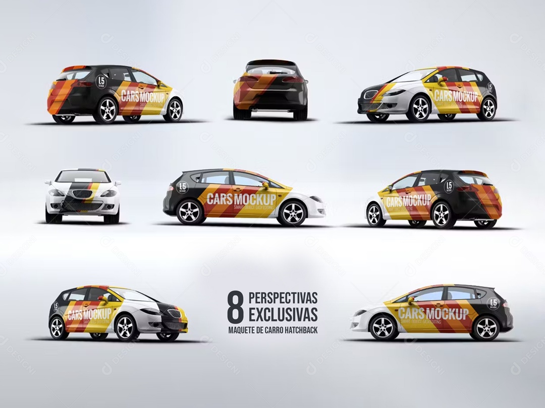 Mockup De Carros PSD Editável