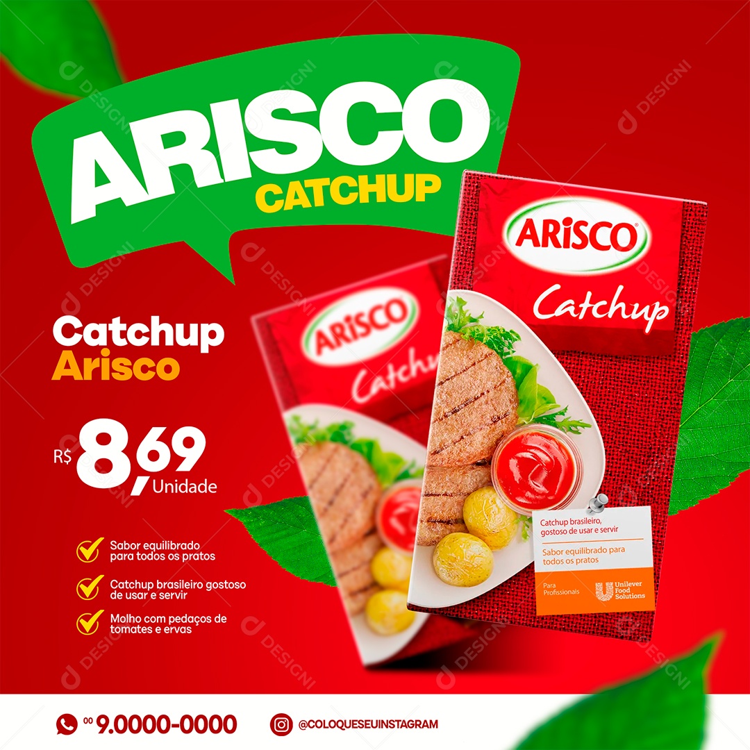 Social Media Catchup Arisco PSD Editável