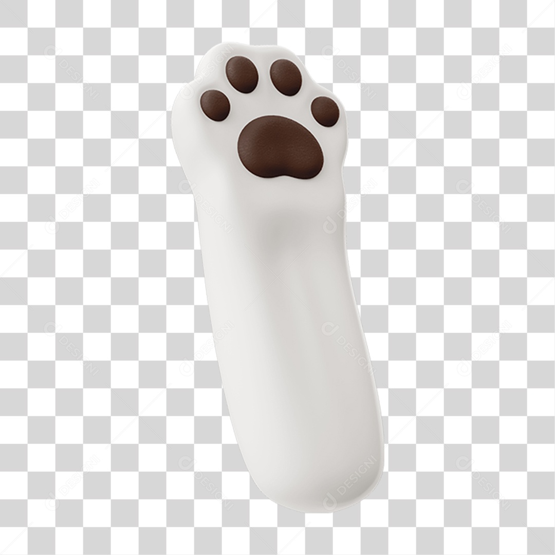 Patinha de Pet Branca PNG Transparente