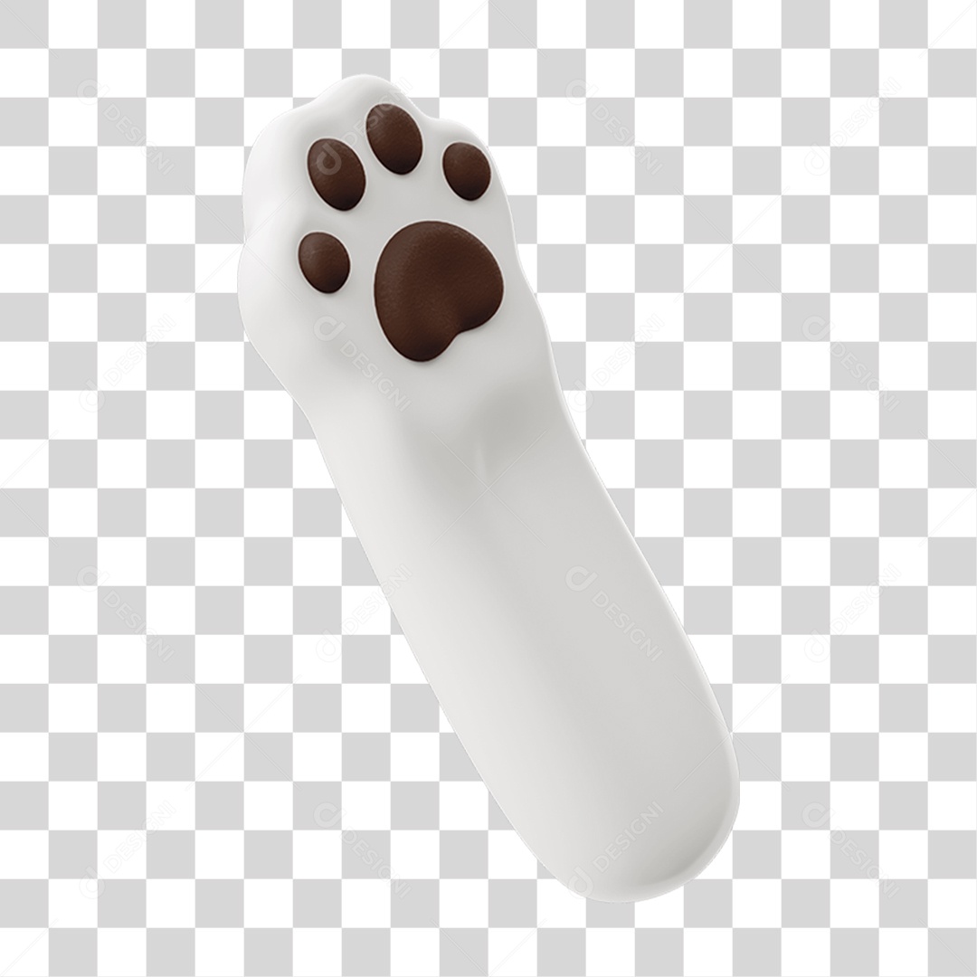 Patinha de Pet Branca PNG Transparente