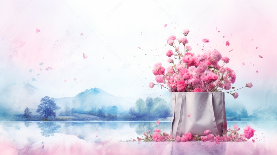 Dia internacional sem sacolas plásticas, 2 de julho, IA generativa.