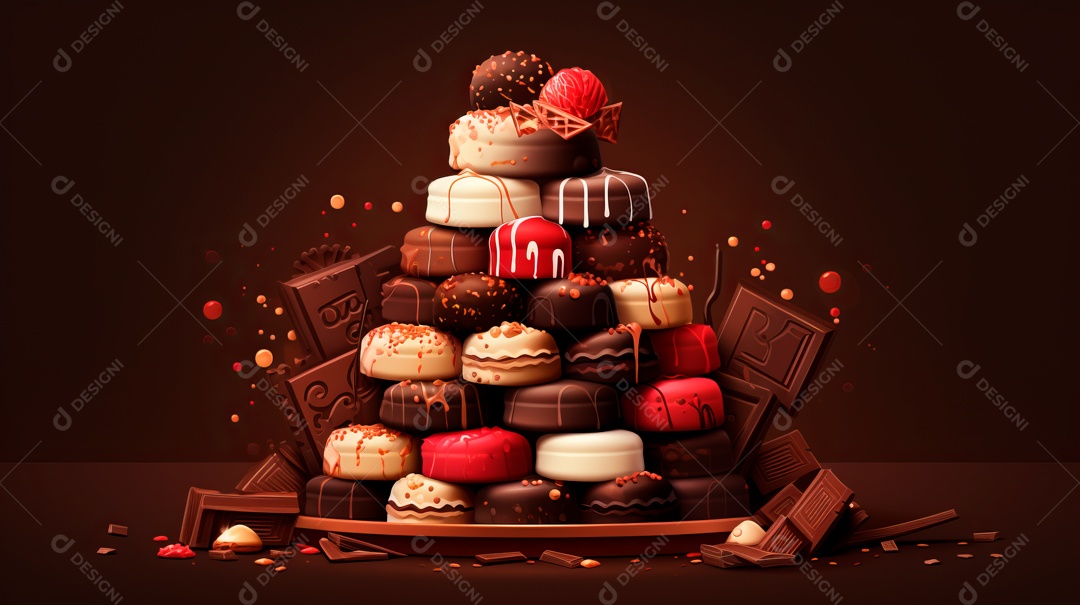 Dia Mundial do Chocolate, 07 de julho IA generativa.