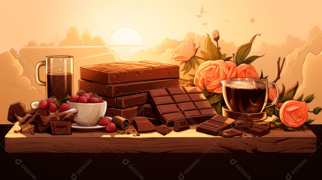 Dia Mundial do Chocolate, 07 de julho IA generativa.