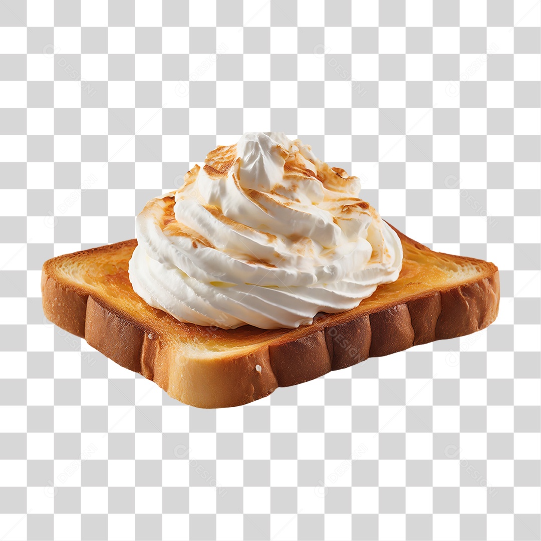 Torrada com Creme PNG Transparente