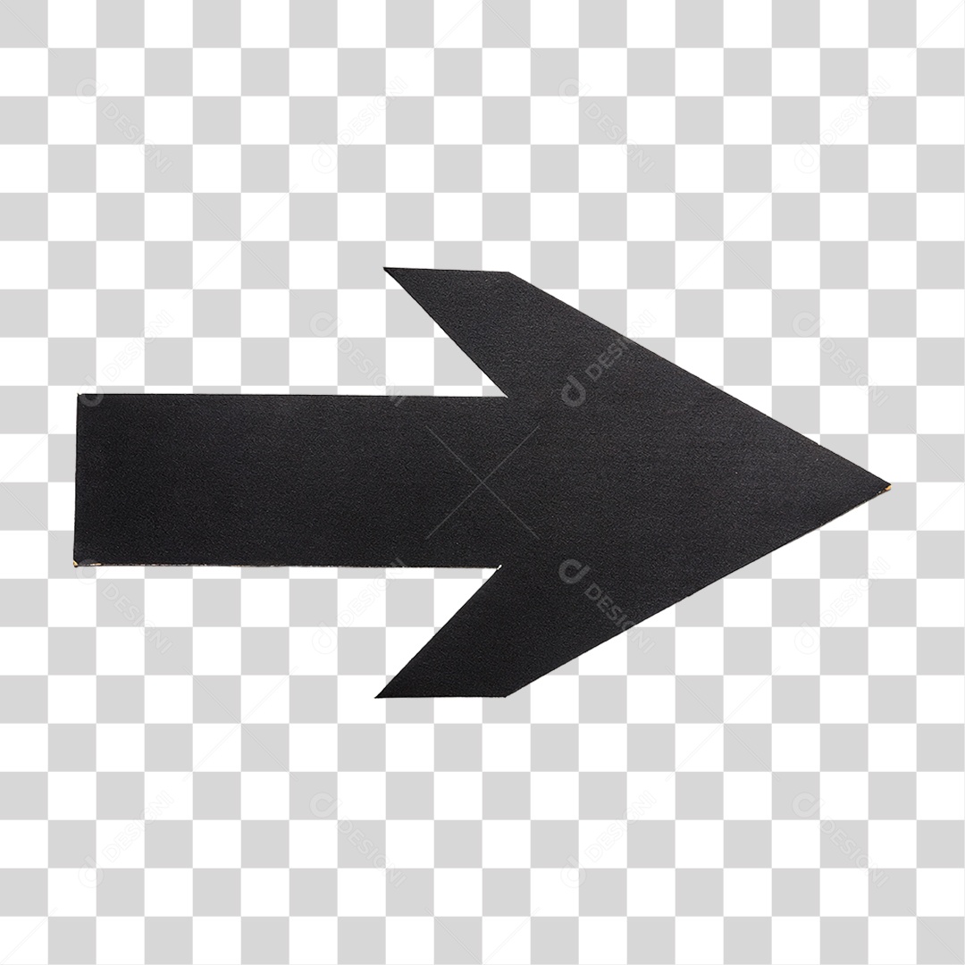 Seta de Fita Preta PNG Transparente