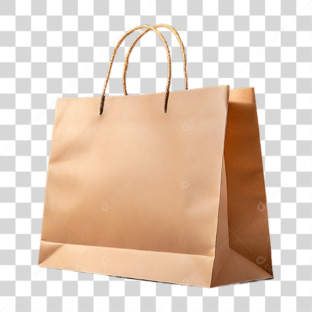 Sacola de Papel de Compras PNG Transparente