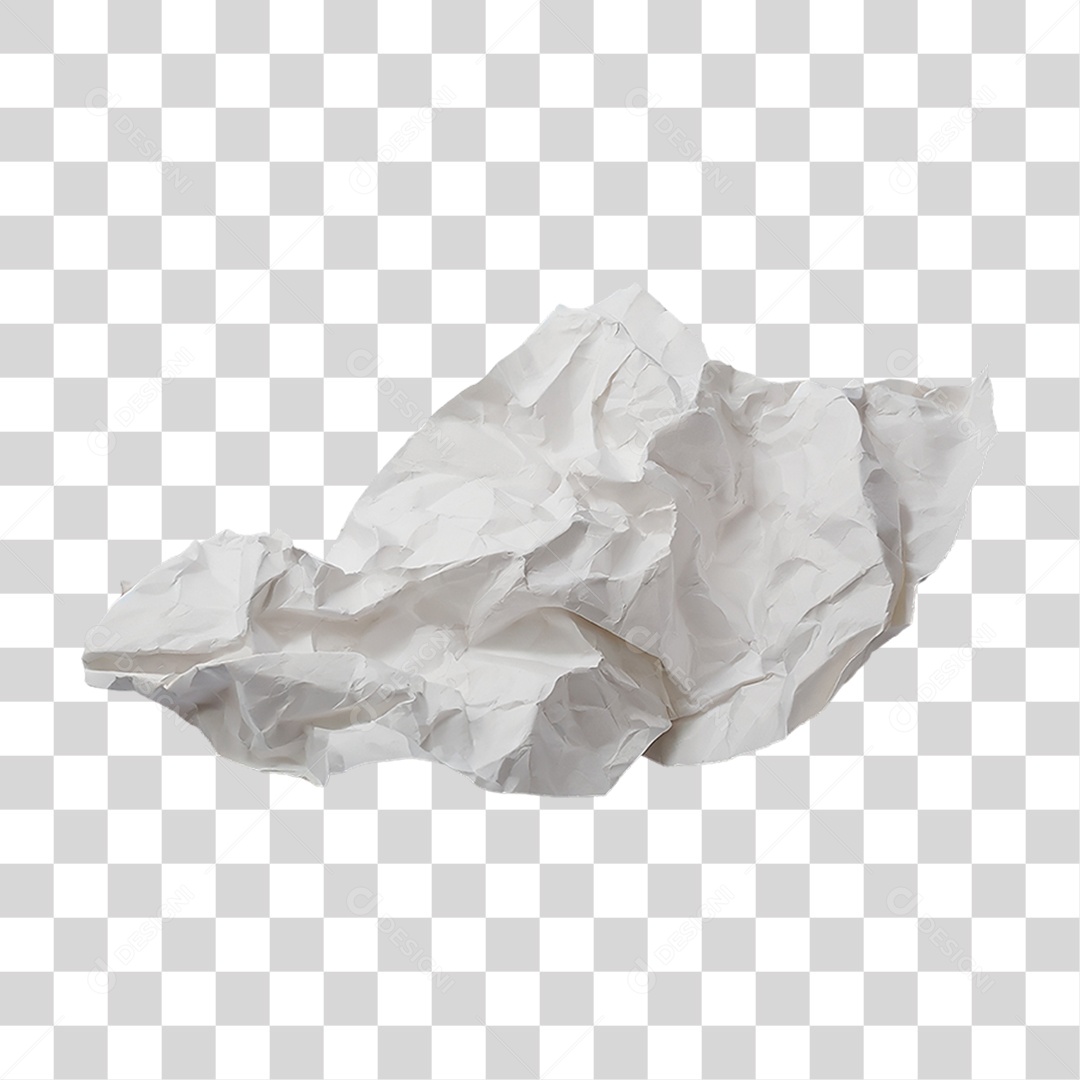 Papel Amassado PNG Transparente