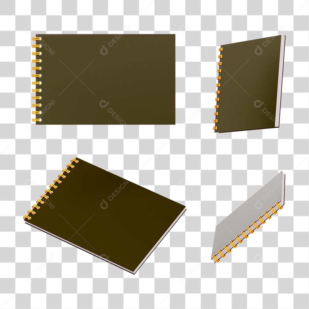 Caderno Agenda PNG Transparente