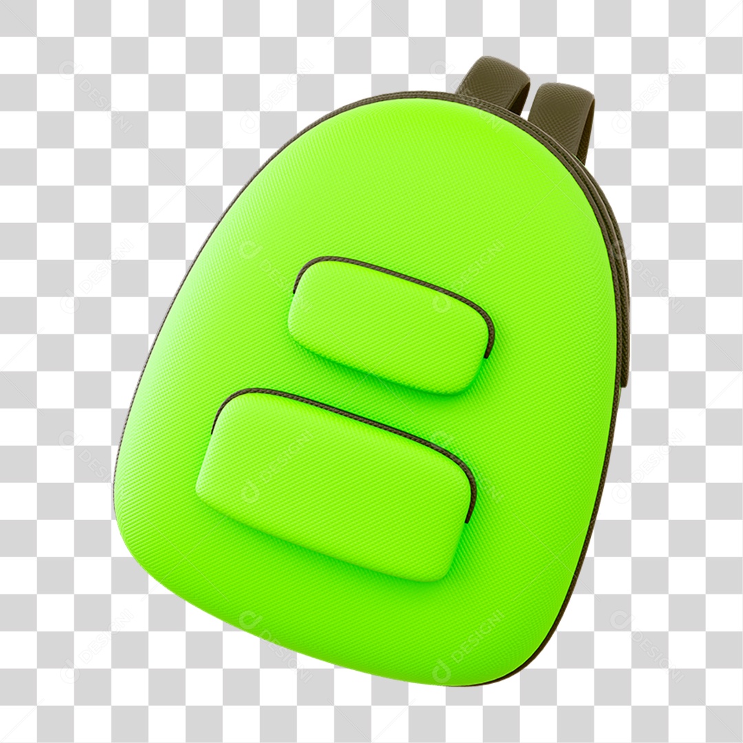 Mochila Verde PNG Transparente