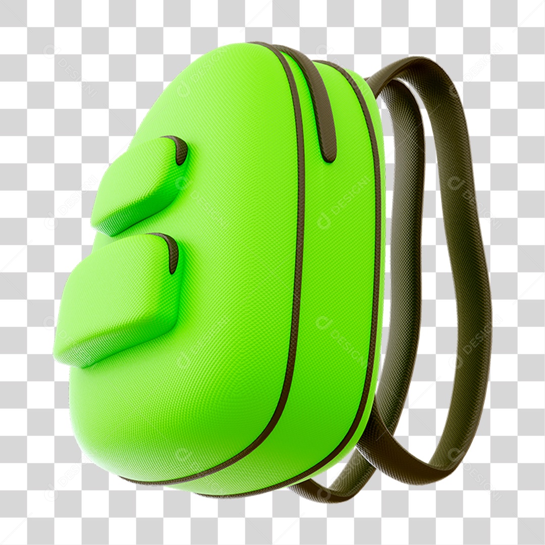 Mochila Verde PNG Transparente