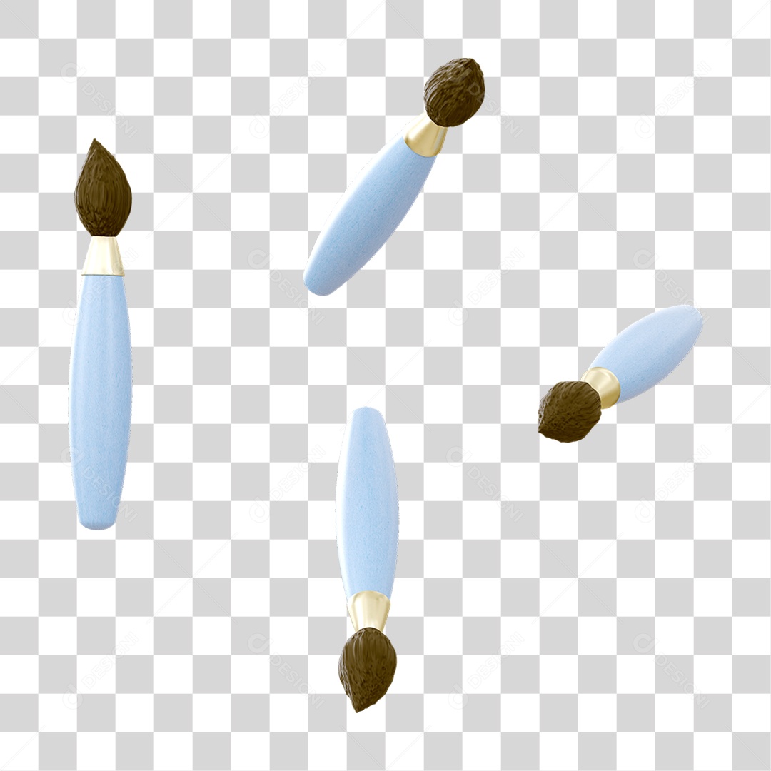 Pincéis de Pintar PNG Transparente