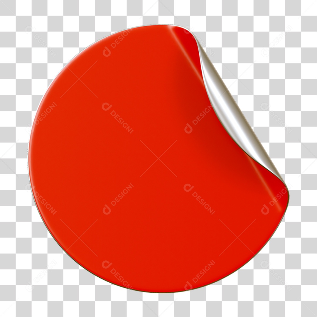 Adesivo Plástico Redondo PNG Transparente