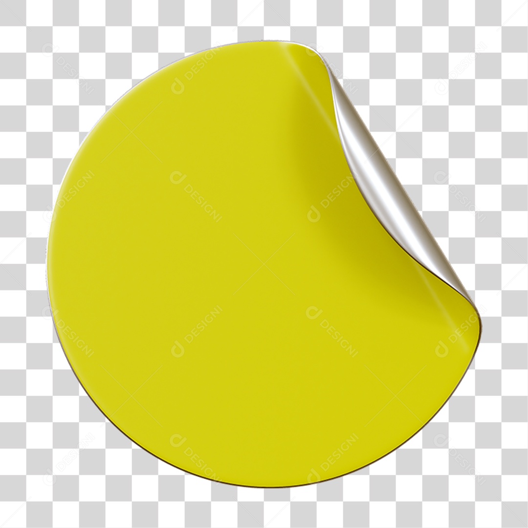 Adesivo Plástico Redondo PNG Transparente