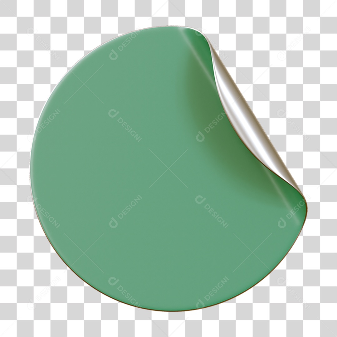 Adesivo Plástico Redondo PNG Transparente